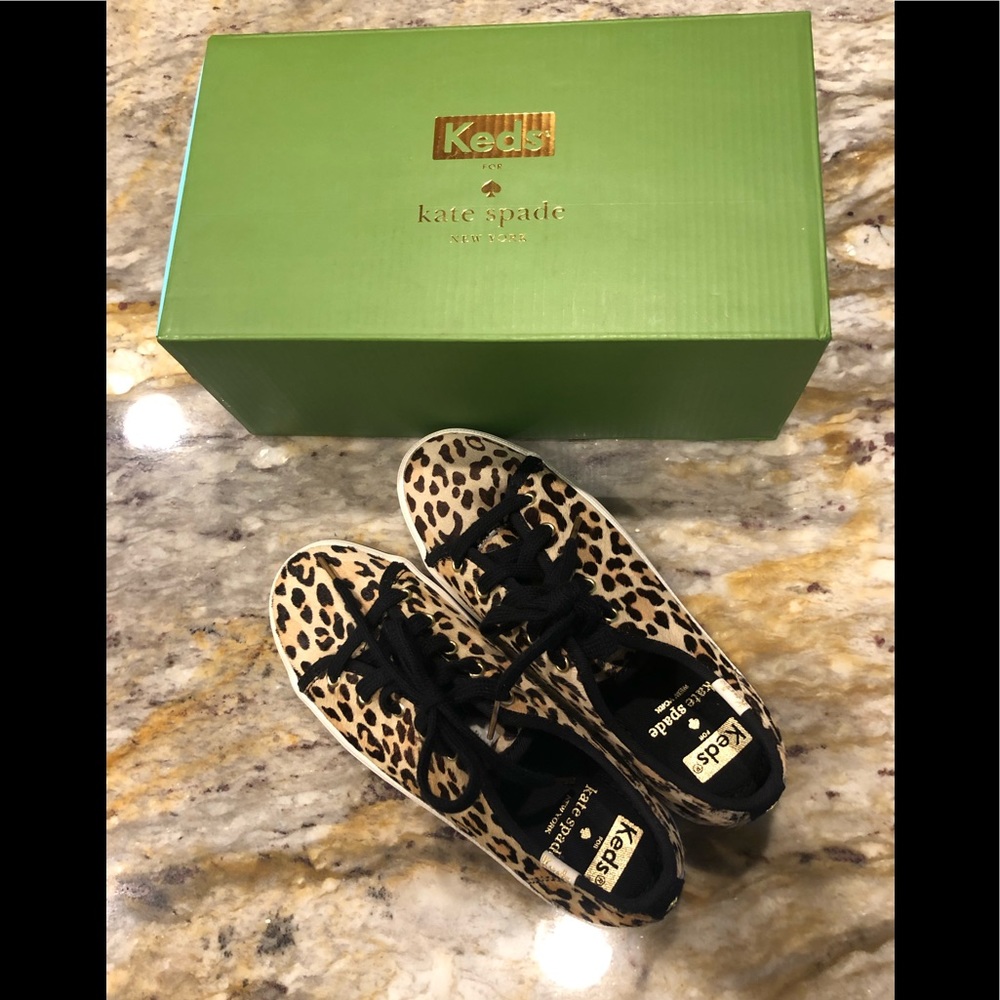Kate Spade Leopard Keds Kids Sneakers Tennis Shoes